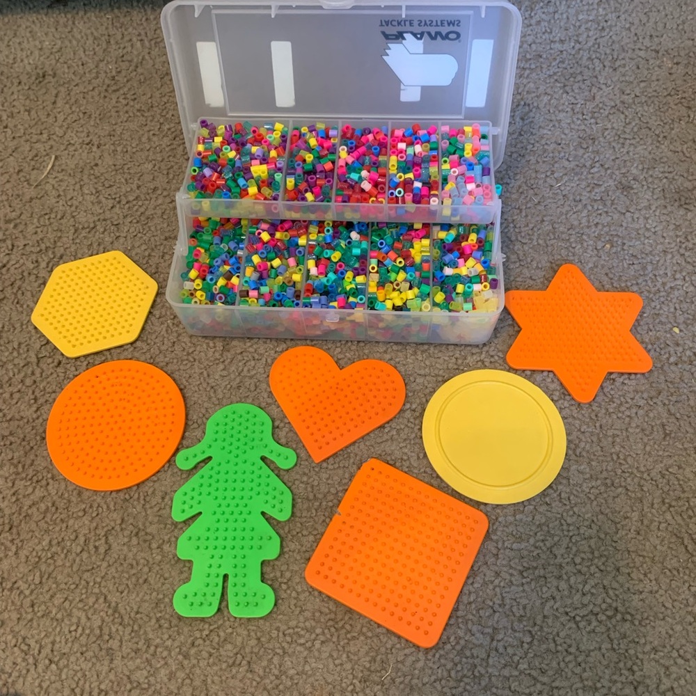 Mixed Box of Fuse Beads with Shape Design